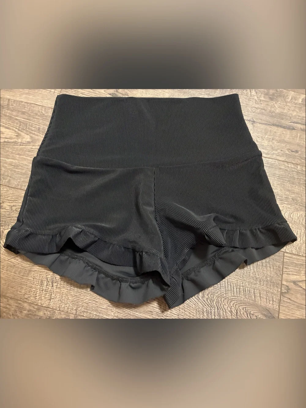 Free People + Onzie Flirty Shortie Shorts - Size: M/L - Color: Black
